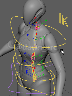 [Maya]Rigging 10 - Spine IK